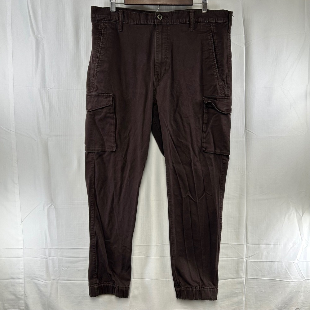Levi Strauss‎ Cargo Jogger Mens 38x32 (fit 38x29) Brown Tapered Utility Pants